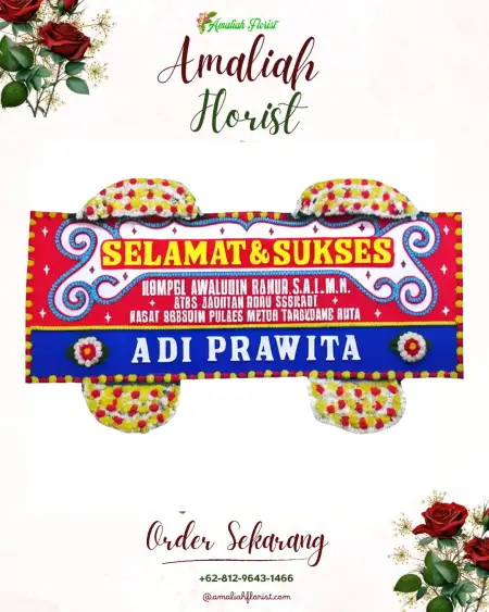 Papan Bunga Ucapan Selamat Wonokarang