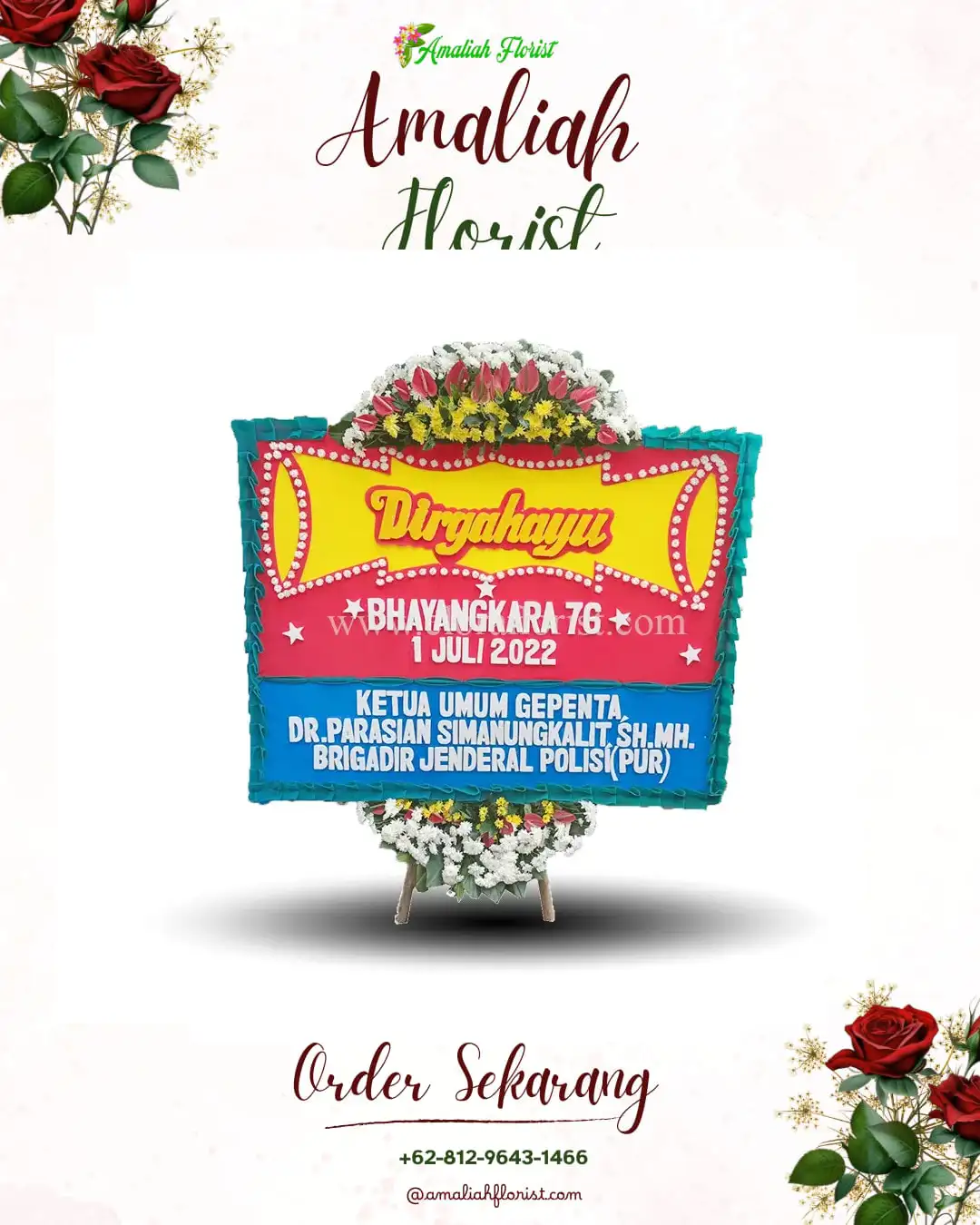 Papan Bunga HUT Ulang Tahun Wonokarang
